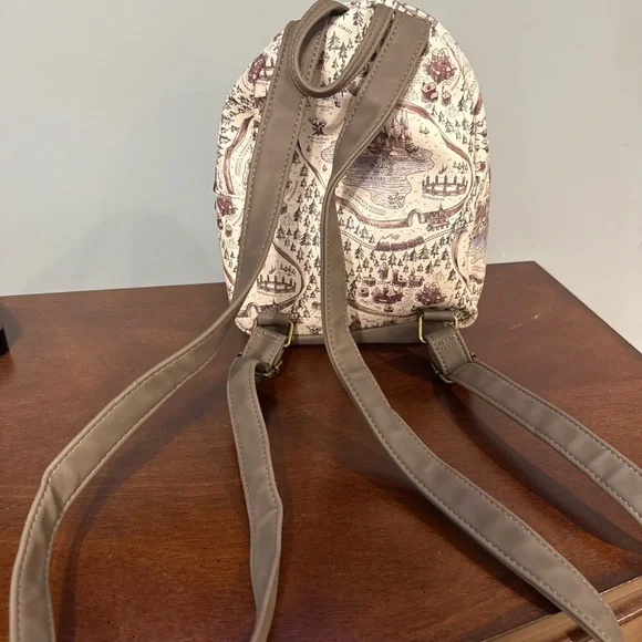 Loungefly Cream and Brown Harry Potter Backpack - Picture 3 of 4